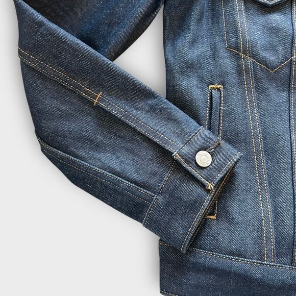 Levi’s Denim Classic Trucker Jean Jacket Dark Wash Women's siz XS - Picture 8 of 11
